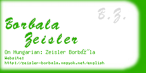 borbala zeisler business card